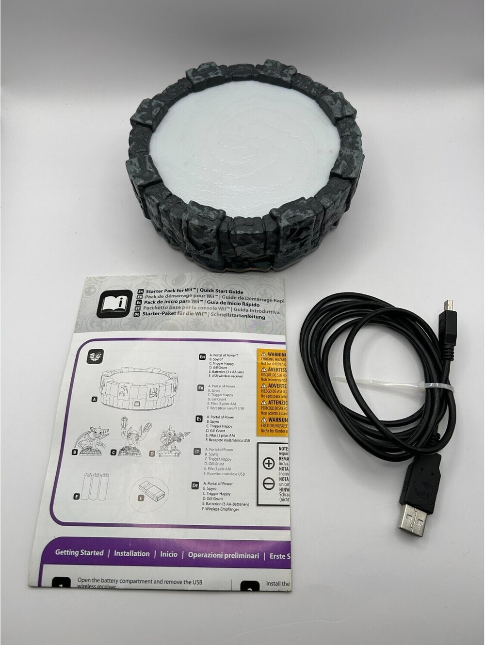 84442790 Activision Nintendo Wii Video Game Portal Gray stone-textured rim